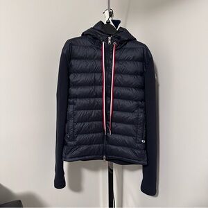 Moncler Navy Cardigan Tricot Men’s Down Jacket with Hood Size 2 (Medium)